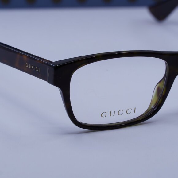 Gucci GG0006O 009 Rectangle Eyeglasses - Havana 55mm - Picture 5 of 10